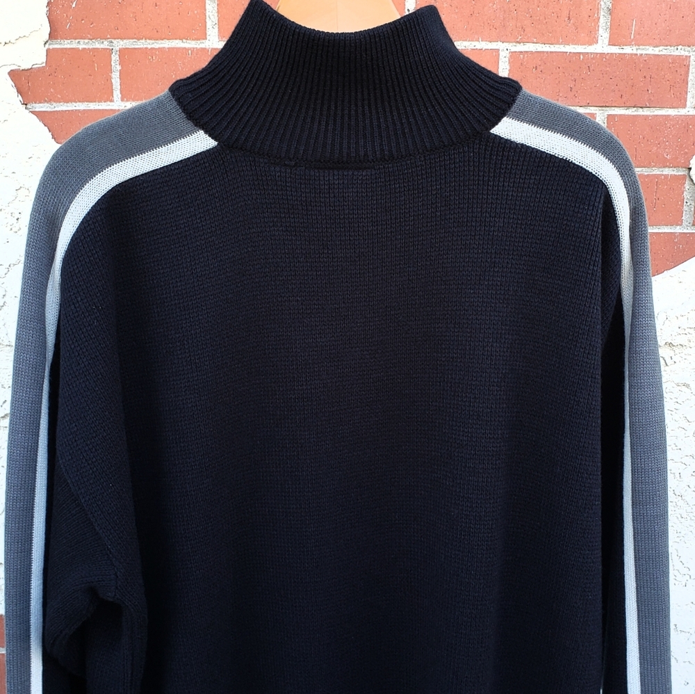 XL tall men BILLABONG 1/4 zip black sweater - Picture 13 of 15